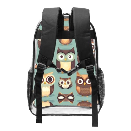 Sac à dos transparent noir à poches pour simplifier vos contrôles - 2