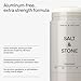 Salt & Stone Aluminum Free Deodorant | Extra Strength 48 Hour Protection for Women & Men | Made with Seaweed Extracts, Niacinamide & Prebiotics | Santal & Vetiver