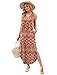 Sampeel Maxi Dresses for Women Vacation 2025 V Neck Long Sundresses Summer Materinity Dress Loose Fit XXL