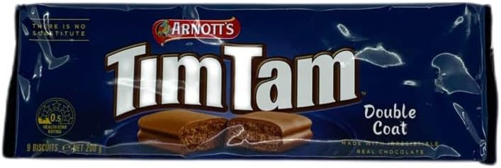 TimTams Arnott's Double Coated Flavoured Biscuit, 200 g