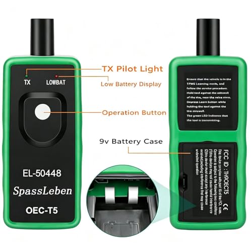 Image of TPMS Relearn Tool for GM, Tire Sensor Reset Tool, Tpms Programming Tool, TPS Sensor Reset Tool, Tire Pressure Monitor Sensor Tmps Tool for Chevy Cadillac GMC Buick 2006-2026 (Green)