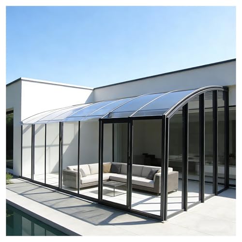 Clear Polycarbonate Sheets Greenhouse PC Sheets Impact Resistant PC Sheet Transparent Thermal Insulation Daylight Panels For Rain Snow, Greenhouses, Sheds(1x3m/3.28x9.84ft)