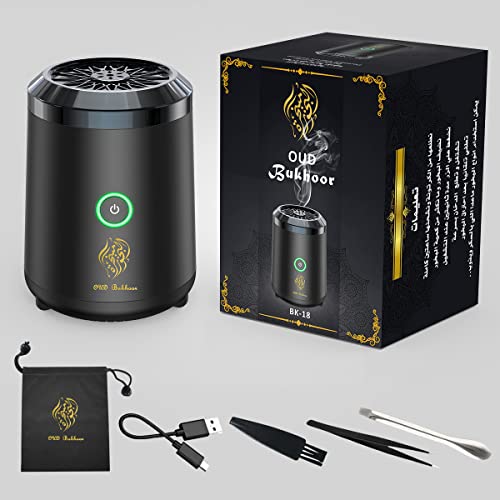 Telawah Portable Mini Incense Burner Bakhoor Rechargeable Usb Aroma Diffuser Electric Arabic Incense Holder Muslim Home Decoration #TOP7