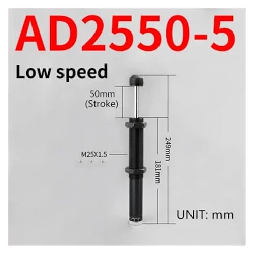 Amortiguador neumático-hidráulico AD2550-5 para evitar paradas por vibración 2
