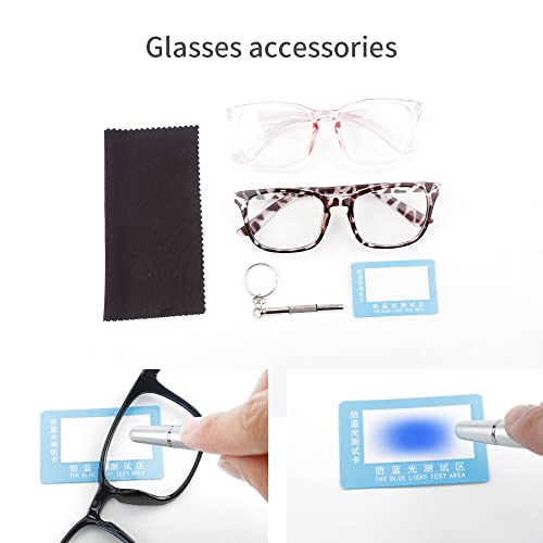 Image of 2 Pack Blue Light Glasses for Women and Men - Computer Glasses