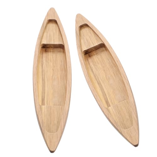 Homoyoyo Modelos de Barcos de Madera sin Terminar 2 Piezas Miniatura de Embarcación de Vela y Canoa Náutica Decoración de Centro de Mesa Temática Oceánica para Hogar y Oficina