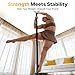 YYLXTEX Home Dance Pole,Adjustable&Portable Dancing Pole,200KG Load Safe for Beginners,Static&Spin Modes,45mm Pro Grip,Tool-Free 10 Min Setup,Adjusts 88-108