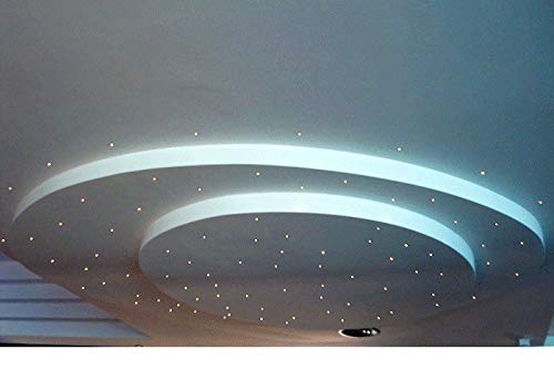 KIT CIELO STELLATO LUCE BLU - 50 FARETTI LED ROTONDI SILVER