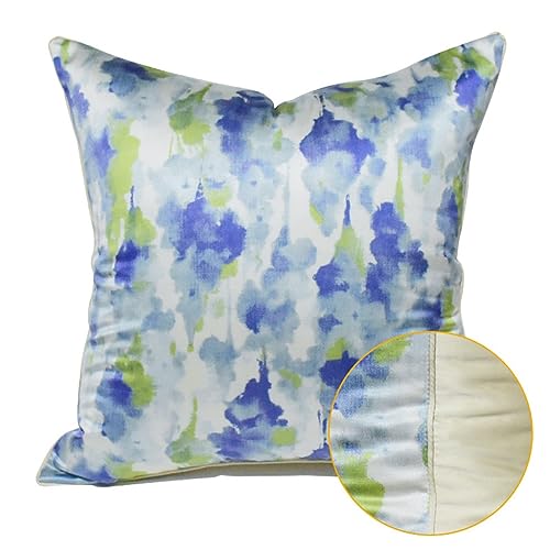 Taie d'oreiller bleu housse de coussin lit doux chambre hôtel modèle - 7