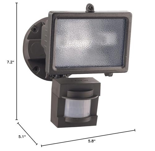 Heath Zenith HZ-5511-BZ 110-Degree 150-Watt Motion-Sensing Security Light, Bronze