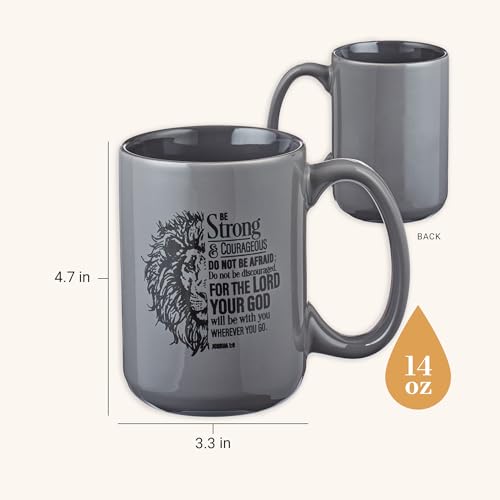 Christian Art Lion Scripture Mug