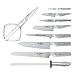 Global 10 Piece Takashi Knife Block Set - Lightweight Japanese Stainless Steel, Razor-Sharp Edge, Made in Japan (G-2, G-9, G-21, G-72, GS-5, GS-6, GSF-15, GSF-22, GKS-210), G-79589AU