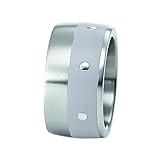 Ring XEN Bandring mit Keramik grau 12 mm 67 (21.3)