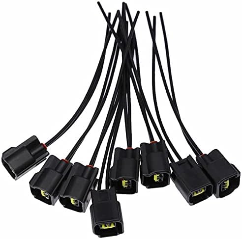 8-Pack Ford & Mazda Ignition Coil Connectors - 2-Way 2-Pin WPT-986 Style (No Wire)