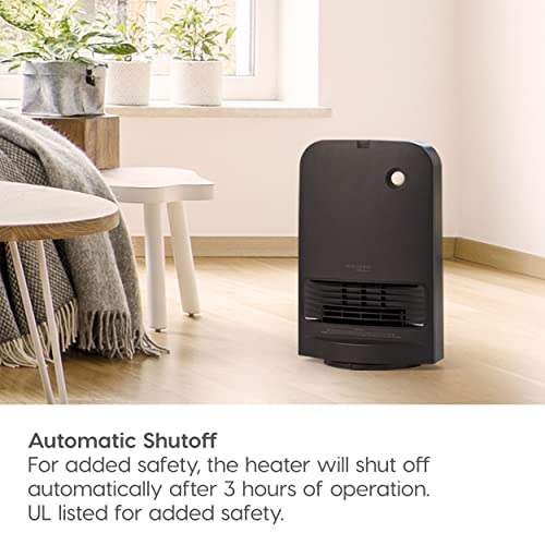 IRIS USA WOOZOO 1500-Watt Oscillating Portable Heater with Motion Sensor, Space Ceramic Fan for Desk, Fast Heating Indoor Room, Personal Quiet Heater, Built-in Thermometer, Black by IRIS USA - Image 9