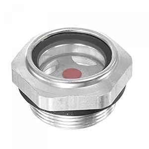 Sourcing Map Luftkompressor Ölstandsanzeiger Schauglas M33x1.5mm