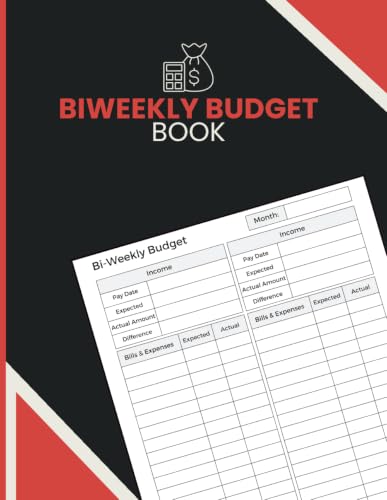 Biweekly Budget Book: Track Income, Organize Bill Payments, Monitor Household Expenses, Compare Planned and Actual Spending for Budget-Conscious Individuals, Couples and Families image 2