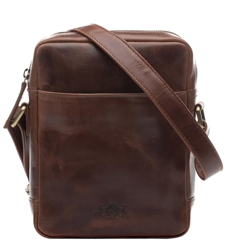 Sac à épaule marron SID & VAIN Dublin le charme authentique du cuir véritable à vos côtés