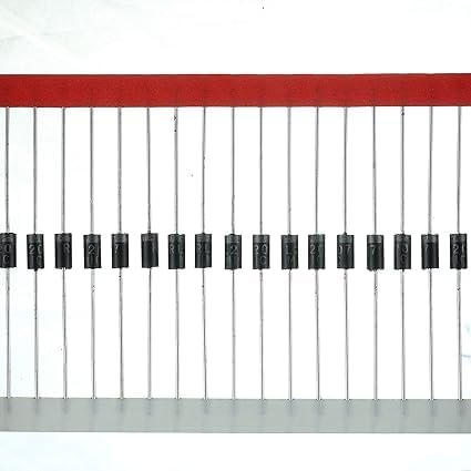 Rahul Electronics RL207 Rectifier Diode 2 A 1000 V DO-15 Axial 207 2 amp 1000 Volt Electronic Silicon Diodes (Pack of 20)