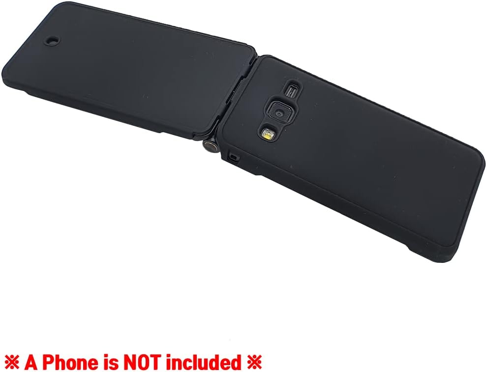 Shockproof Protection Hard Phone Case Protective Cover for Samsung Galaxy Folder 2 SM-G160 / SM-G160N / SM-G165N / SM-G1650 / SM-G1650W (Matte Black)