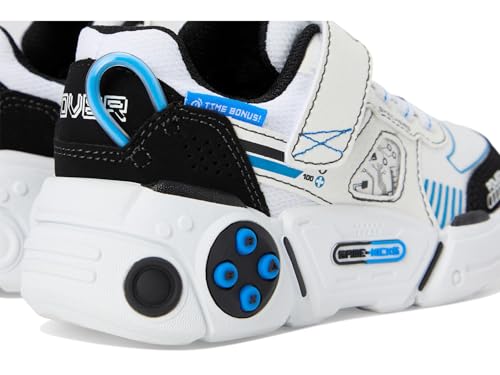 Gametronix 2.0 Sneaker, White/Black/Blue, 11 Little Kid by Skechers - Image 6