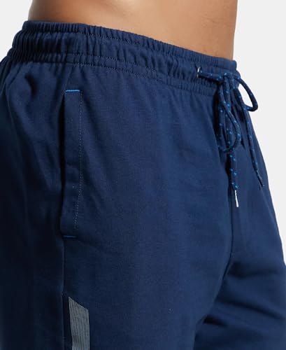 Image of Jockey AM12 Men's Super Combed Cotton Straight Fit Solid Shorts with Side Pockets