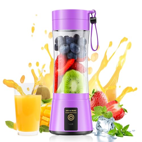 Cordless Portable Personal Size Blender - Mini Blender Make Smoothies and Shakes