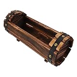 Seau de style rétro - il peut être placé sur votre balcon avec des plantes vertes dedans, pour les amateurs de plantes, un pot de fleurs en bois rétro