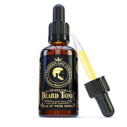 Tónico Superior Modern Day Duke para barba - aceite para el crecimiento de la barba y el aumento del vello facial - Botella grande 50ml