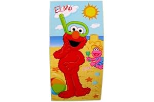 Plaza Sesamo Beach Towel - Elmo & Lola Sandcastle Design