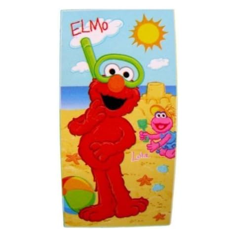 Plaza Sesamo - beach Towel - Elmo & Lola Sandcastle design Cover
