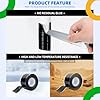 2 Rolls Rescue Tape Self-fusing Silicone Tape 1in(W) x 10ft(L) Waterproof Rubber Tape, Water Hose Leak Seal Pipe Plumbing Hose Repair Tape for Cable Insulating Strech Wrap Seal Black Grip tape