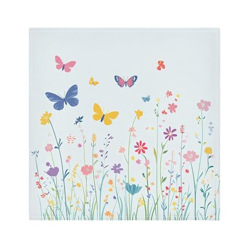 Servilletas de Tela Burbuja Colorful Spring Flowers x6 miniatura 1