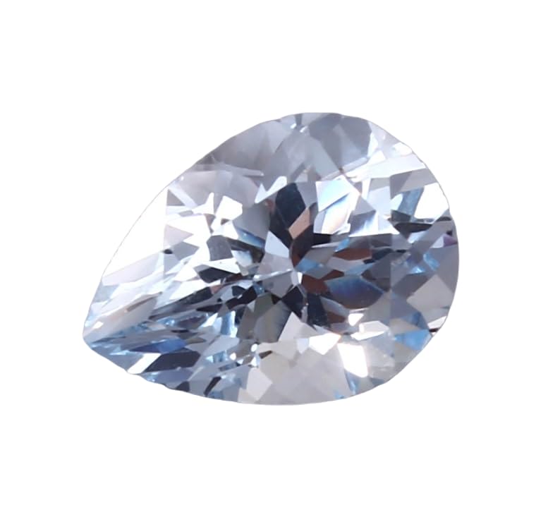 Aigue-marine naturelle poire cadeau idéal pour bague personnalisée
