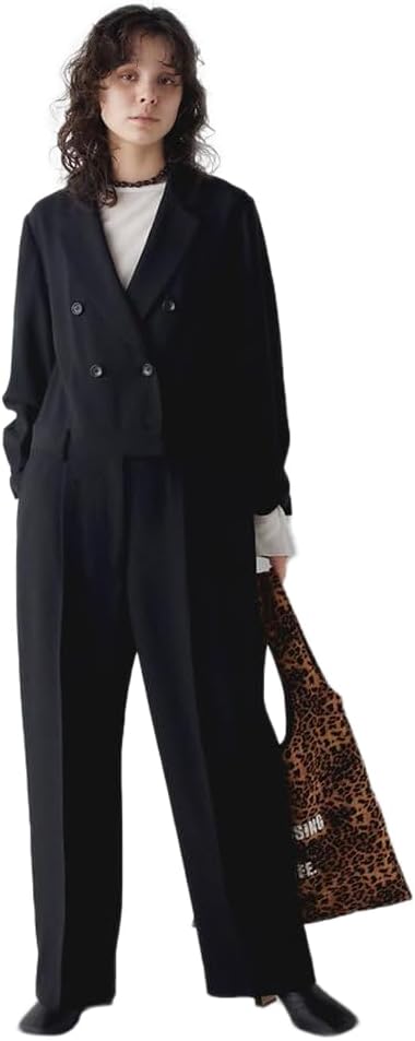 THE PAUSE ★ウィムガゼット　テーラーカラージャンプスーツ　一度着用 ウィムガゼット Whim Gazette 【THE PAUSE】テーラーカラー