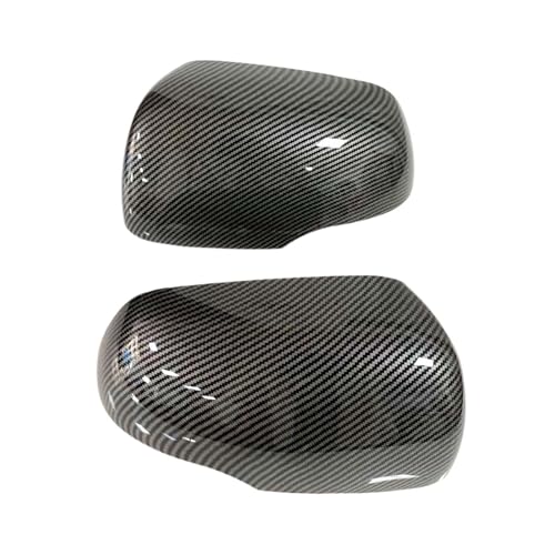 Coque de rétroviseur pour Kia Picanto protège des rayures style carbone ABS noir