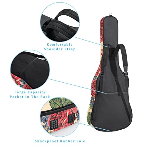 Housse de protection pour guitare acoustique avec motif fleurs de 1 cm d’épaisseur et rembourrage étanche 101,6 cm… - Les Beatles, Paul McCartney, John Lennon, RIngo Starr, George Harrison Housse de protection pour guitare acoustique avec motif fleurs de 1 cm d'épaisseur et rembourrage étanche 101,6 cm… – Image 4