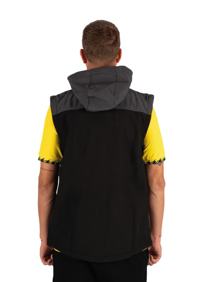 Chaleco softshell con capucha para deporte evita el frío post entrenamiento 2