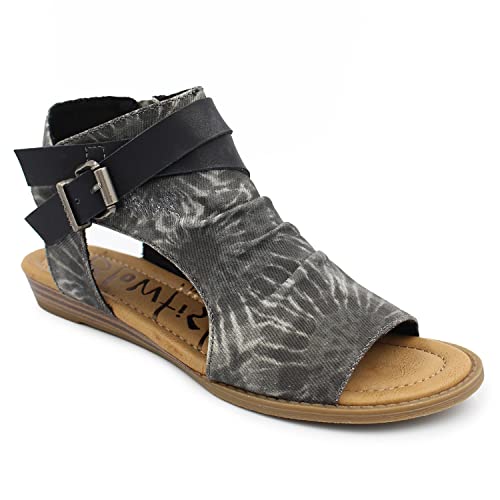 Blowfish Malibu Sandales compensées femme Balla, tie dye noir, 7