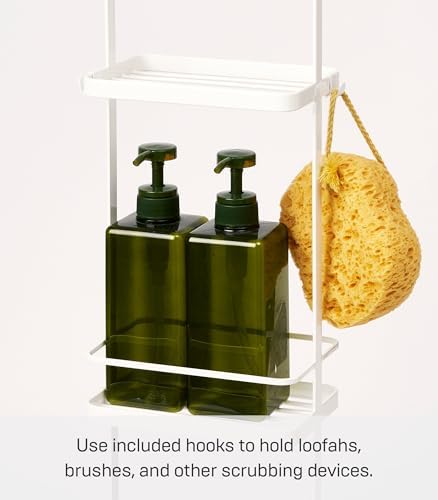 Yamazaki Home Tower Bath Rack - Bathroom Shower Storage Holder, Caddy Shelf Organizer - Large, 26" - Steel - — view 5
