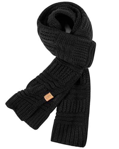 Écharpe longue en tricot pour femme contre le froid grande écharpe chaude