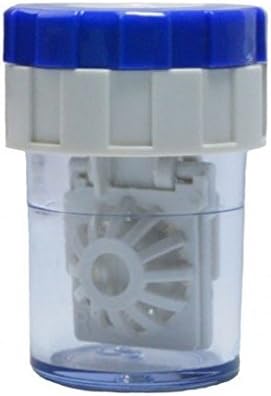 Contact lens case with Basket – contact lens cleaner – Blue/White