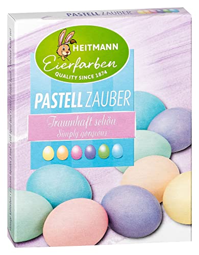 Heitmann Eierfarben - Magie pastel – 6 couleurs d'œufs liquides 1018468 30 ml