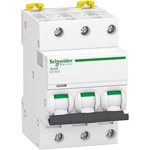 Disjoncteur modulaire 3P 32A Schneider résout les coupures de démarrage moteur courbe D
