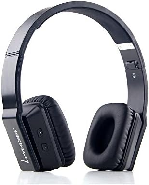 AKIZAN Stereo Wireless Bluetooth Headphones with Mic, Over The Head Headset, Noise Canceling - Black