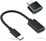 2PCS USB Flash Drive Memory Stick USB C to USB 2.0 Adapter, Type-C OTG Cable USB Type C Male to USB Female Adapter, USB-C Adapter for MacBook 2019/2018/2017,iPad,Samsung Galaxy and More Gifts
