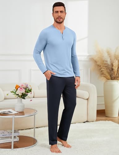 Pyjama homme hiver coton de qualité supérieure style classique - 3