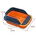 Bothyi Cat Litter Boxes for Indoor Cats with Spray and Scatter Shield Tall Cat Litter Box with Scoop Cat Litter Tray Kitty Litter Tray Low Profile, Orange Dark Blue, Large