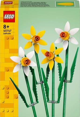 LEGO Botanicals Nergis 40747- Dekoratif, Koleksiyonluk ve Sergilenebilir Çiçek Modeli Yapım Seti (216 Parça) - Görsel 3