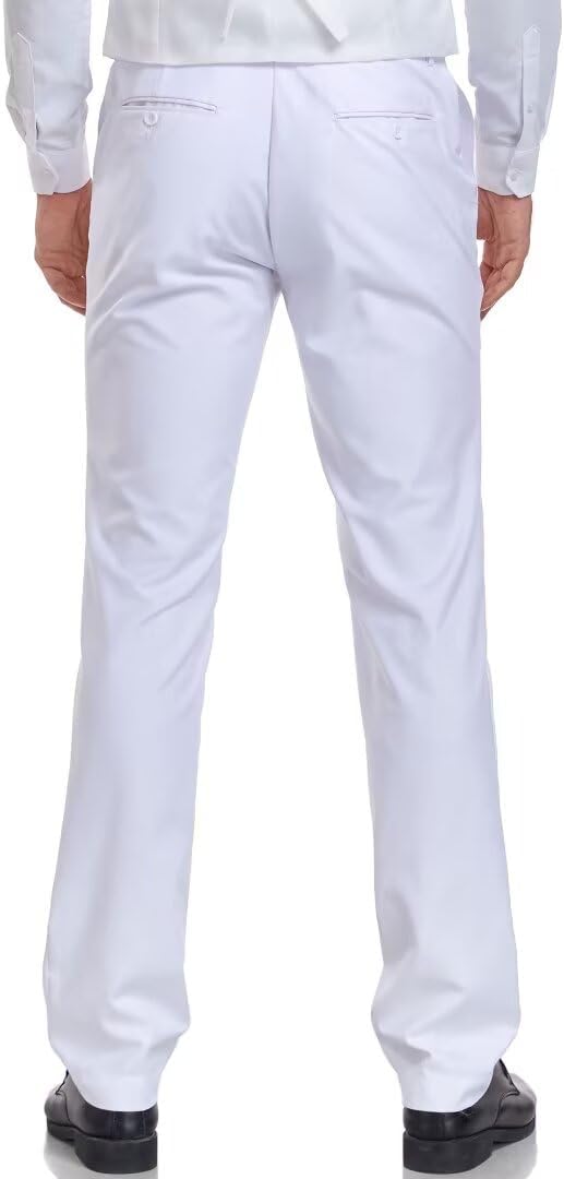 Men's Dress Pants Slim Fit Black Navy Dress Pants Trousers for Men Formal Suit Pants Casual Slacks